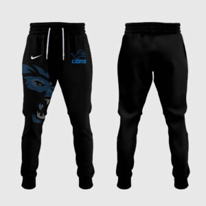 Men's Fanatics Black Detroit Lions Elements Phenom Fleece Jogger Pants