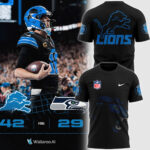 Men's Pro Standard Black Detroit Lions Mash Up T-Shirt