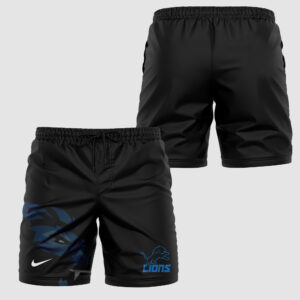 Men's Fanatics Black Detroit Lions Elements Shorts