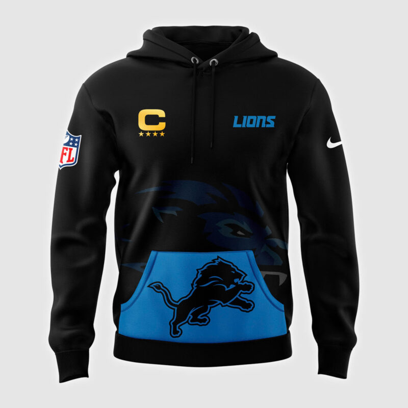 Men's Fanatics Black Detroit Lions GOFF 16 Hoodie - Image 2