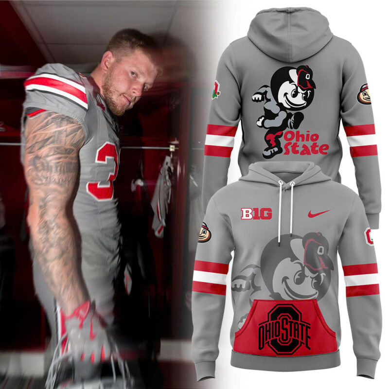 Men's Ohio State Buckeyes Nike Gray Game Hoodie