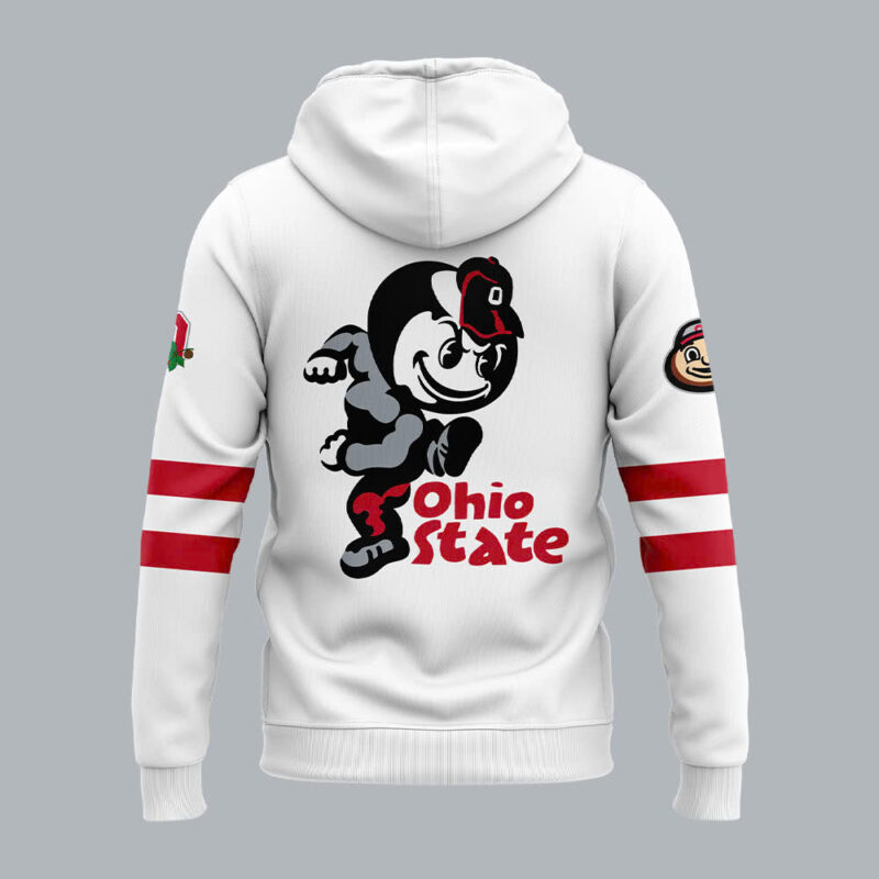Men's Ohio State Buckeyes Nike White Game Hoodie - Image 3