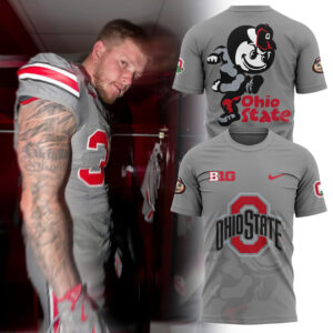 Men's Ohio State Buckeyes Nike Gray Game Shirt
