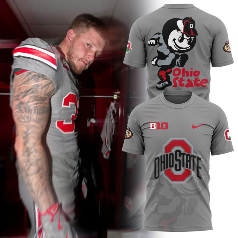 Men's Ohio State Buckeyes Nike Gray Game Shirt