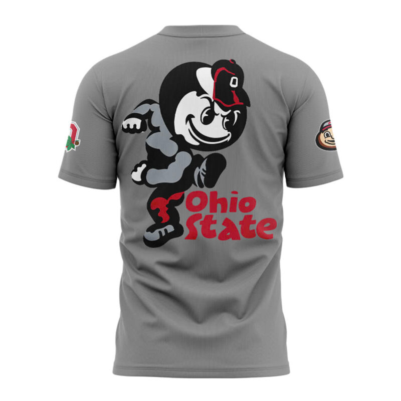 Men's Ohio State Buckeyes Nike Gray Game Shirt - Image 3