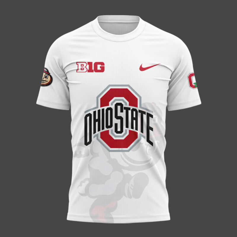 Men's Ohio State Buckeyes Nike White Game Shirt - Image 2