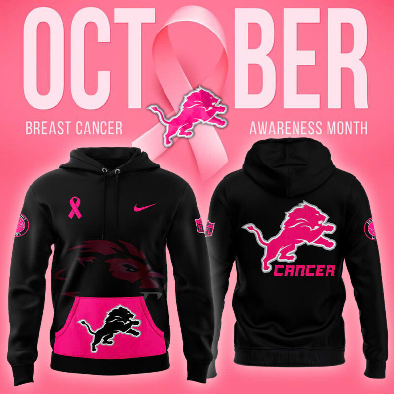 2024 Detroit Lions " Breast Cancer Awareness" Hoodie