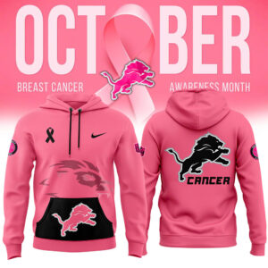 Detroit Lions 2024 "Breast Cancer Awareness" Hoodie