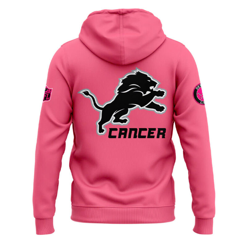 Detroit Lions 2024 "Breast Cancer Awareness" Hoodie - Image 3