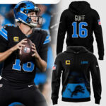 Men's Fanatics Black Detroit Lions GOFF 16 Hoodie