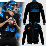 Men's NFL Pro Line by JH Design Black Detroit Lions Full-Bomber Lightweight Jacket V2