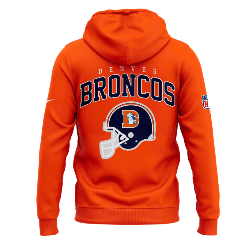Denver Broncos Alternate Helmet Pullover Hoodie - Image 3