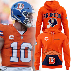 Denver Broncos Alternate Helmet Pullover Hoodie