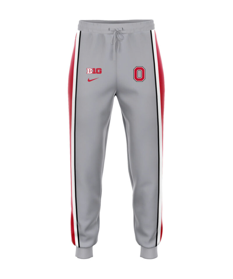 Men’s Ohio State Buckeyes Nike Gray Game New Jacket - Image 4