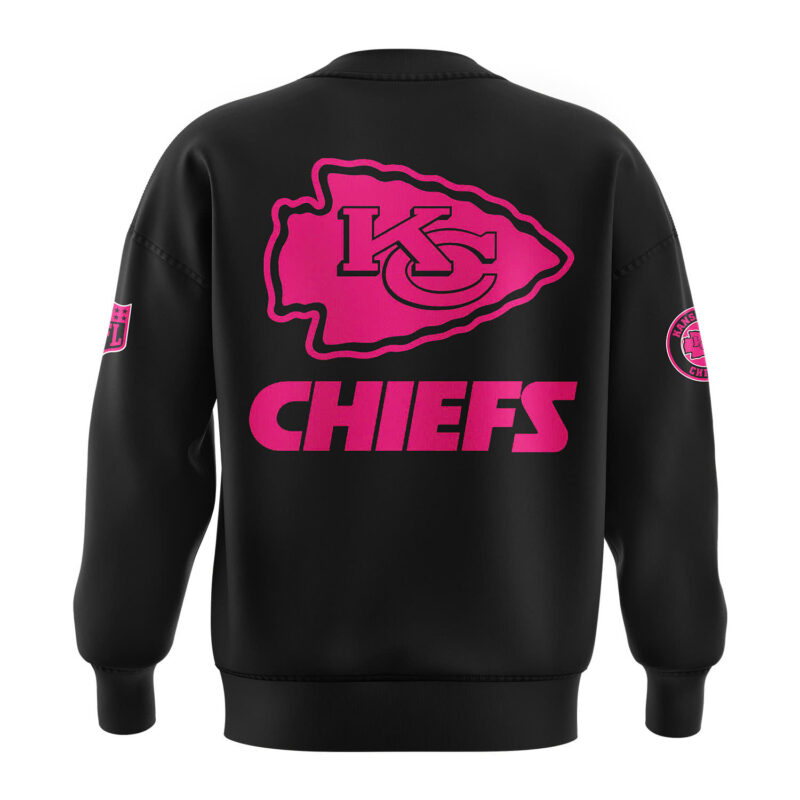 Men’s Nike Black Kansas City Chiefs 2024 NFL Crucial Catch Club Sweatshirt - Image 2