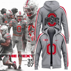 Men’s Ohio State Buckeyes Nike Gray Game Zip Hoodie