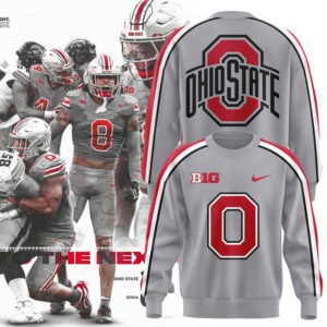 Men’s Ohio State Buckeyes Nike Gray Game Sweatshirt