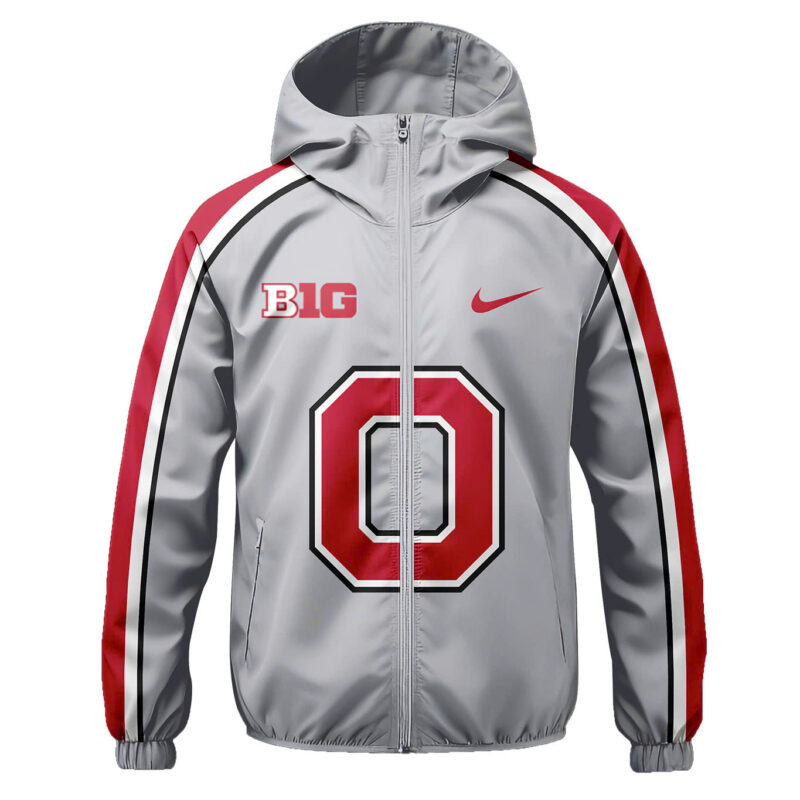 Men’s Ohio State Buckeyes Nike Gray Game New Jacket - Image 2