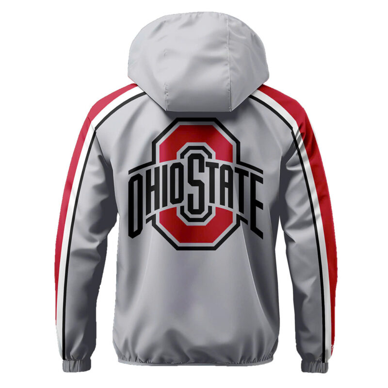 Men’s Ohio State Buckeyes Nike Gray Game New Jacket - Image 3