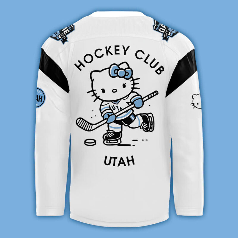 2024 Utah Hockey Club x Hello Kitty 50th Anniversary Hockey Jersey (White) - Image 3