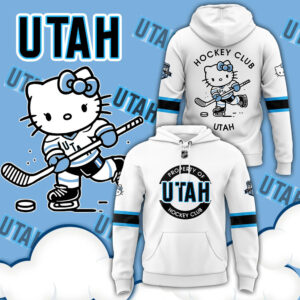 2024 Utah Hockey Club x Hello Kitty 50th Anniversary Hoodie (White)