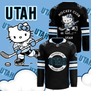 2024 Utah Hockey Club x Hello Kitty 50th Anniversary Hockey Jersey (Black)