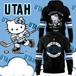 2024 Utah Hockey Club x Hello Kitty 50th Anniversary Hoodie (Black)