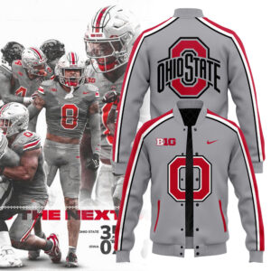 Men’s Ohio State Buckeyes Nike Gray Game Bomber Jacket