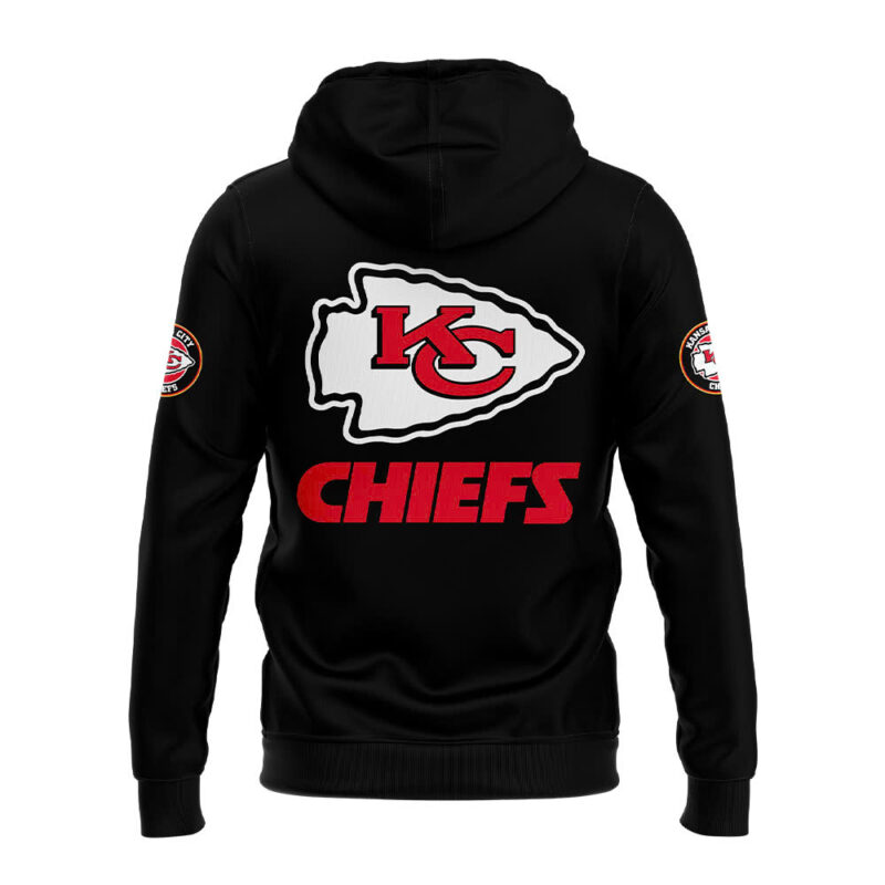 Men's Fanatics Black Kansas City Chiefs Blackout Pullover Hoodie - Image 3