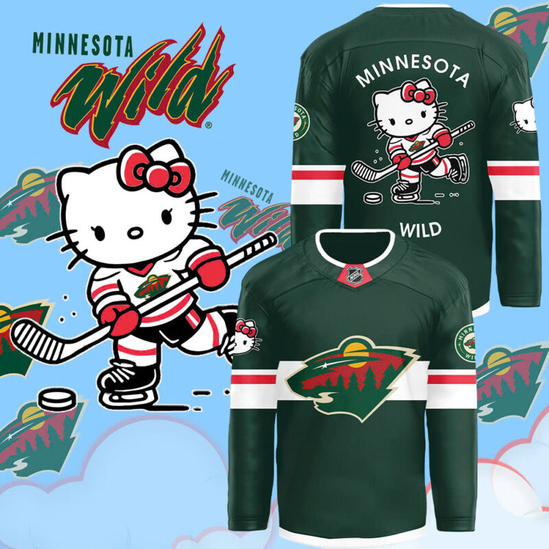 2024 Minnesota Wild x Hello Kitty 50th Anniversary Exclusive Jersey