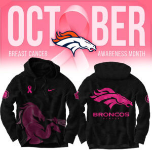 Men's Nike Black Denver Broncos 2024 NFL Crucial Catch Club Pullover Waffle Hoodie