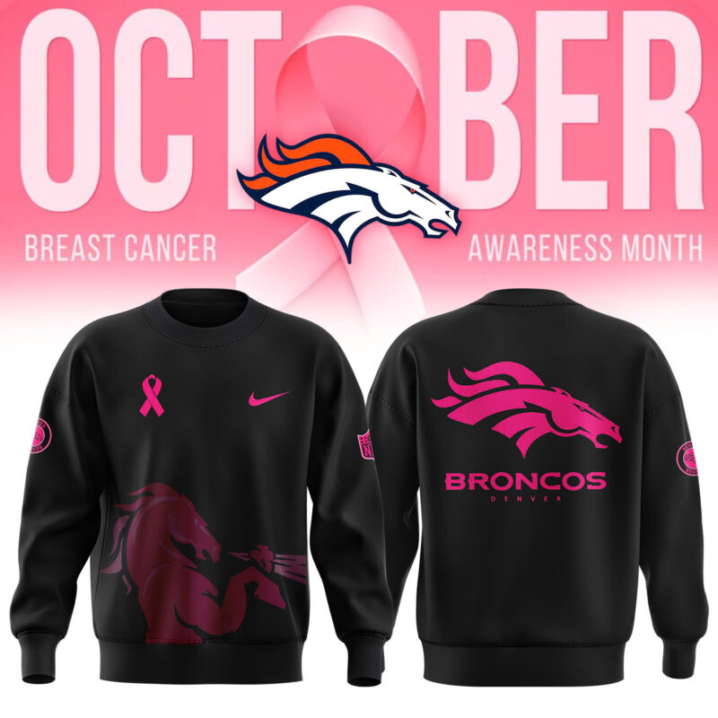 Men’s Nike Black Denver Broncos 2024 NFL Crucial Catch Sweatshirt