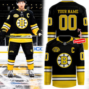 Men's Fanatics 2024 Boston Bruins Centennial Game Personalized Jersey