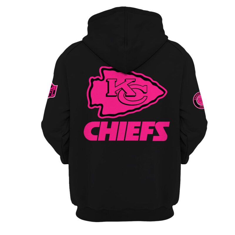Women's Nike Black Kansas City Chiefs 2024 NFL Crucial Catch Club Pullover Hoodie - Image 3