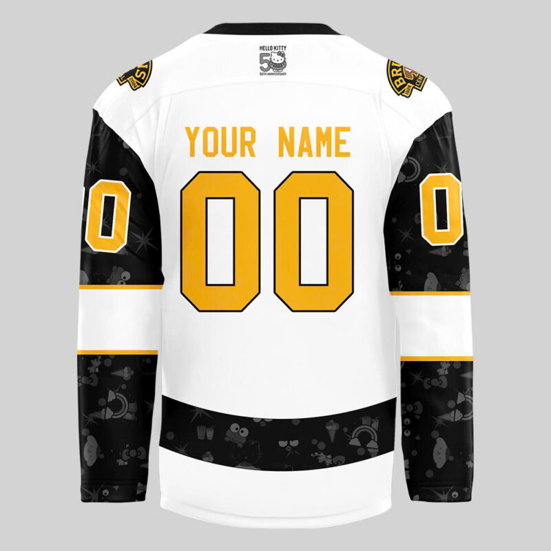 Boston Bruins x Hello Kitty 50th Anniversary Exclusive Personalized Jersey - Image 3