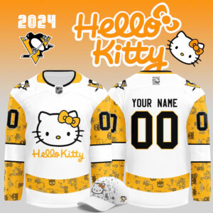 Pittsburgh Penguins x Hello Kitty 50th Anniversary Exclusive Personalized Jersey