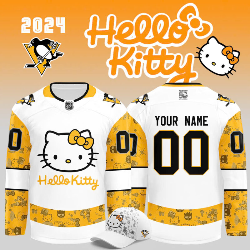 Pittsburgh Penguins x Hello Kitty 50th Anniversary Exclusive Personalized Jersey