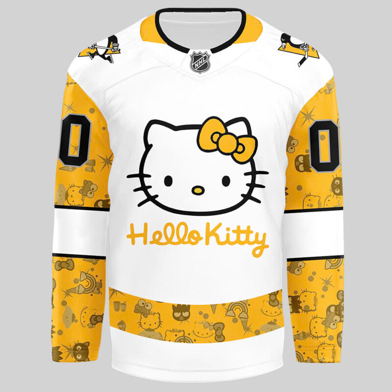 Pittsburgh Penguins x Hello Kitty 50th Anniversary Exclusive Personalized Jersey - Image 2