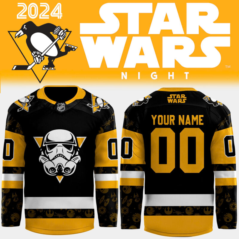 2024 Pittsburgh Penguins x Star Wars Night Custom Jersey