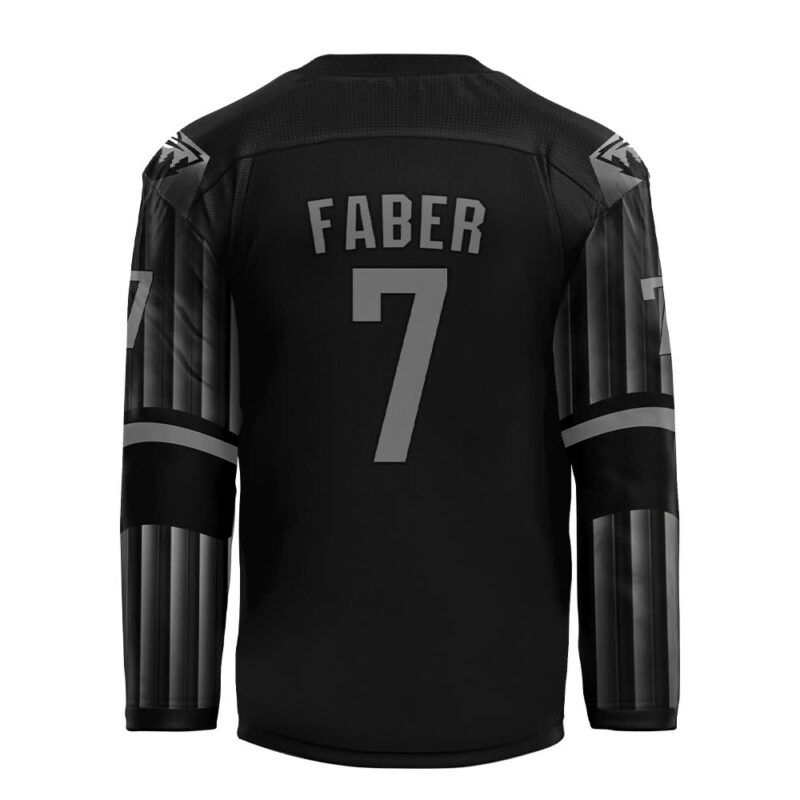 Minnesota Wild x 2024 Star Wars Night #7 Faber Jersey - Image 3