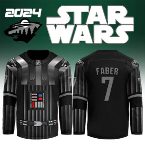 Minnesota Wild x 2024 Star Wars Night #7 Faber Jersey