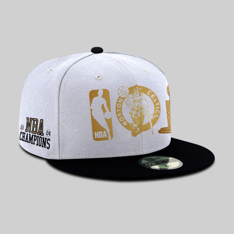 Unisex Nike White Boston Celtics 2024 NBA Finals Champions Hoodie - Image 3
