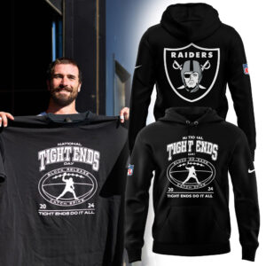 Unisex Nike Black Las Vegas Raiders 2024 National Tight Ends Day Hoodie