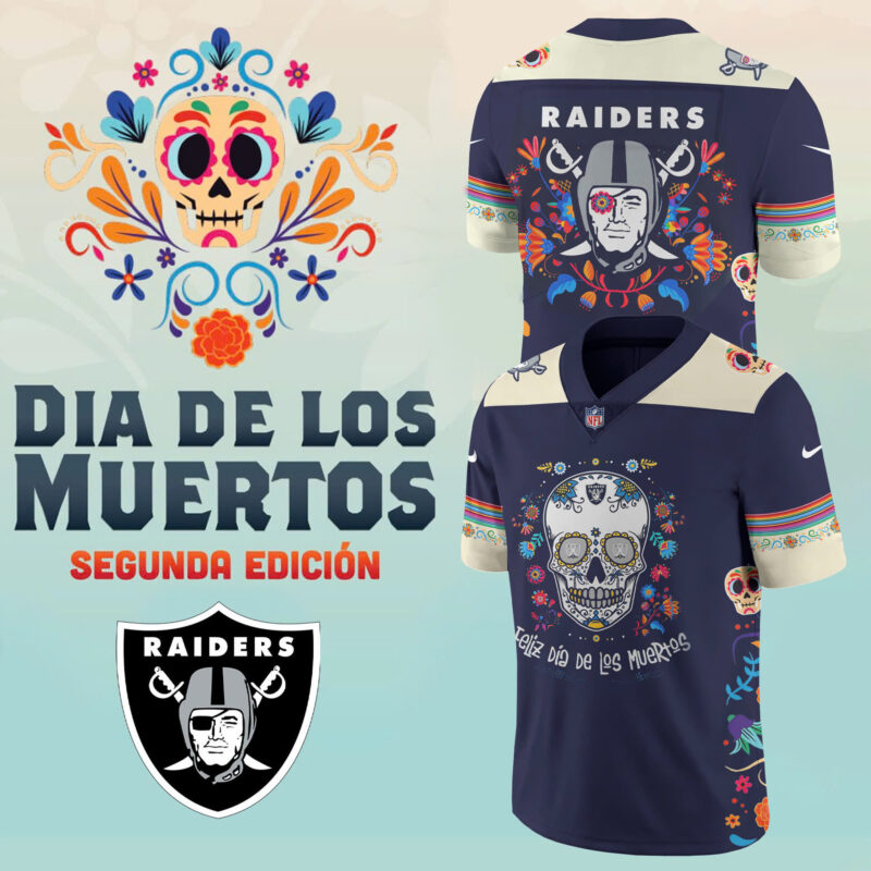 Men’s Nike Las Vegas Raiders 2024 NFL Dia De Los Muertos Premium Limited Jersey