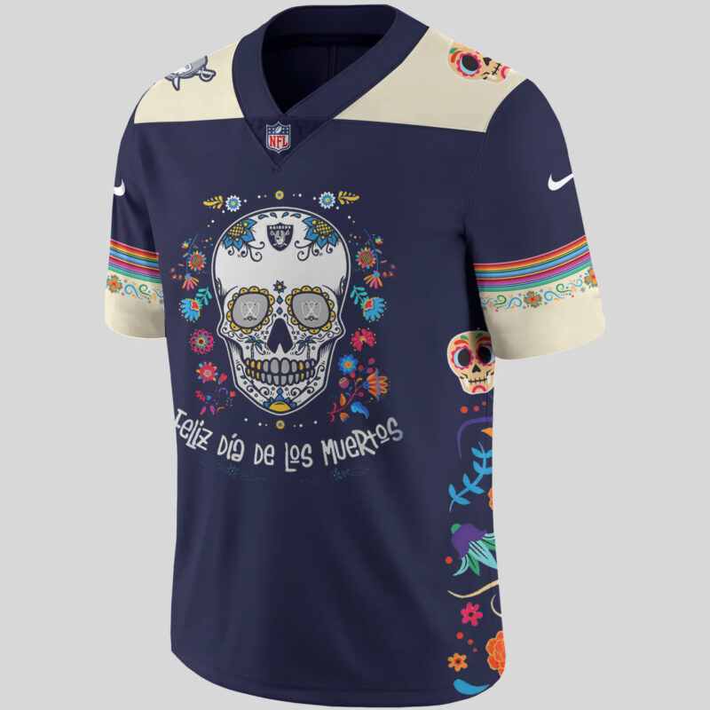 Men’s Nike Las Vegas Raiders 2024 NFL Dia De Los Muertos Premium Limited Jersey - Image 2