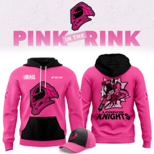 London Knights x Pink in the Rink Night 2024 Pullover Hoodie