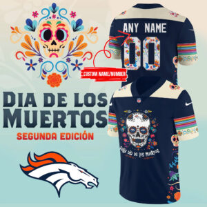 Men’s Nike Denver Broncos 2024 NFL Dia De Los Muertos Premium Limited Personalized Jersey