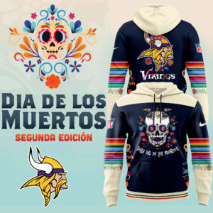 Men's Nike Minnesota Vikings 2024 NFL Dia De Los Muertos Premium Limited Pullover Hoodie