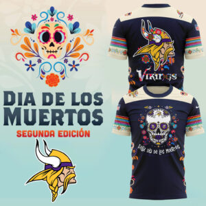 Minnesota Vikings 2024 NFL Dia De Los Muertos Premium Limited Tee