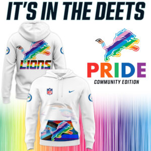 Unisex’s Nike Detroit Lions x Pride Community Edition 2024 Hoodie